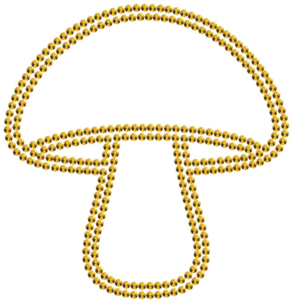 Трафарет Гриб — RHT_MUSHROOM1_SS16_GOLD