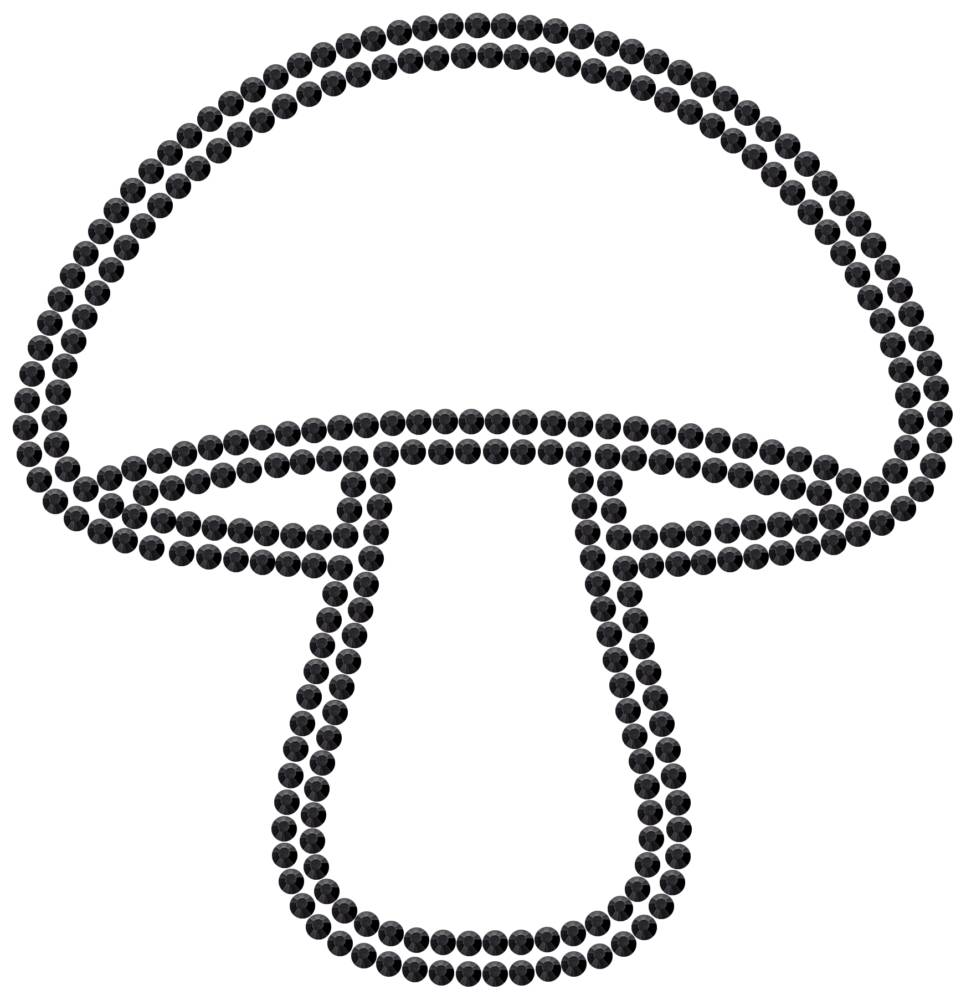 Трафарет Гриб — RHT_MUSHROOM1_SS16_JET_BLACK