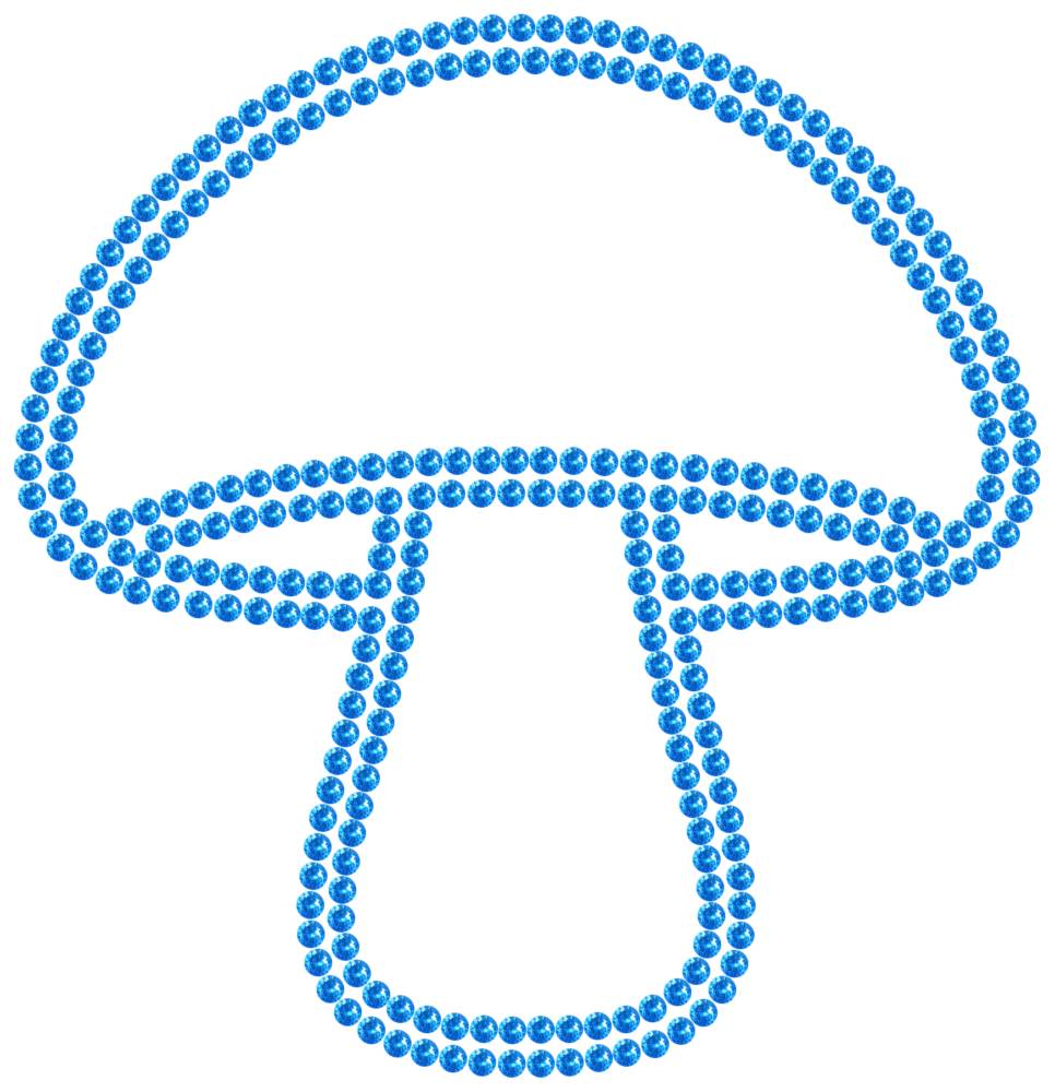 Трафарет Гриб — RHT_MUSHROOM1_SS16_LT_SAPPHIRE