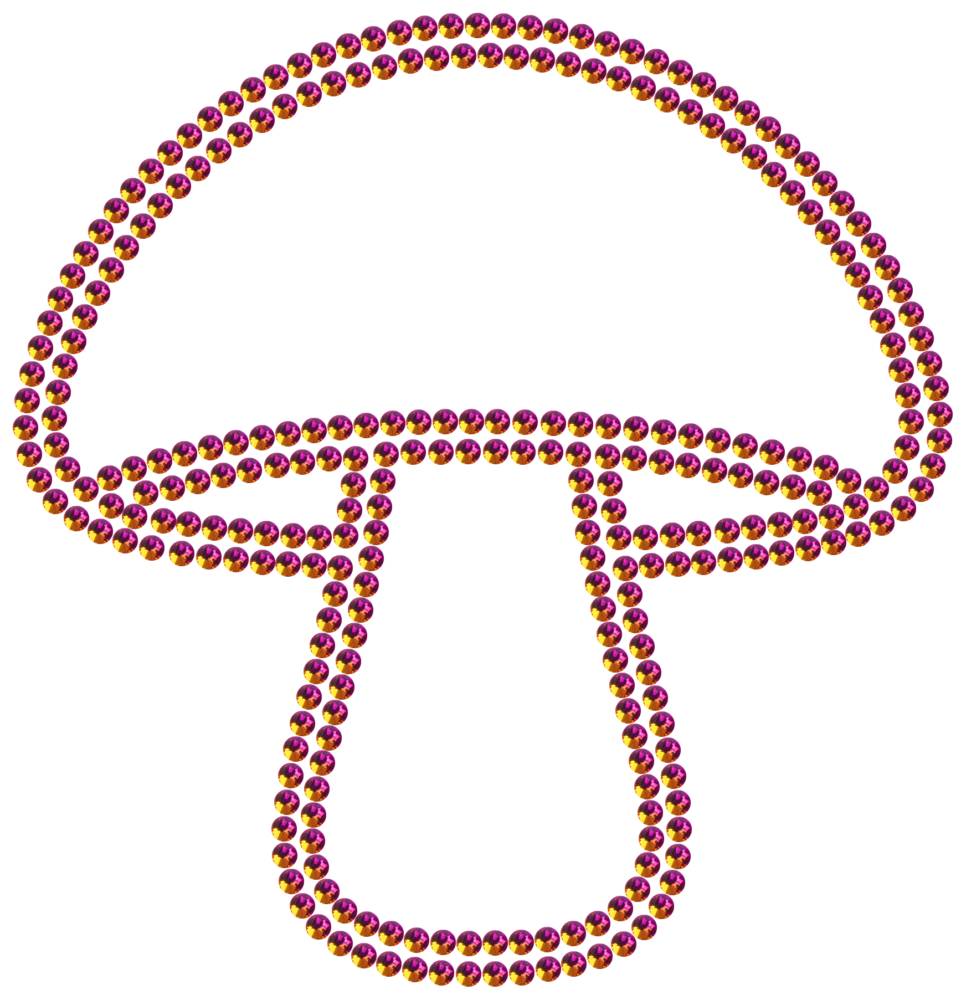 Трафарет Гриб — RHT_MUSHROOM1_SS16_RAINBOW