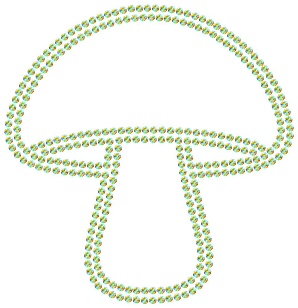 Трафарет Гриб — RHT_MUSHROOM1_SS6_CRYSTAL_AB