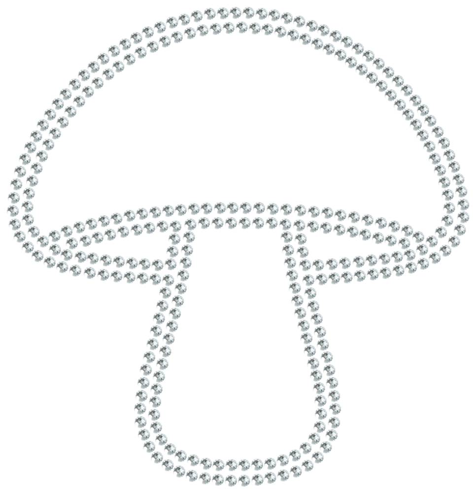 Трафарет Гриб — RHT_MUSHROOM1_SS6_CRYSTAL_CLEAR