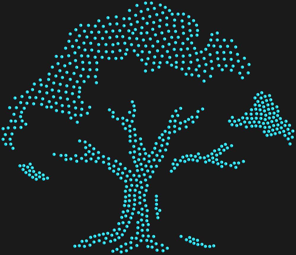 Трафарет Дуб — RHT_OAK1_SS10_AQUAMARINE
