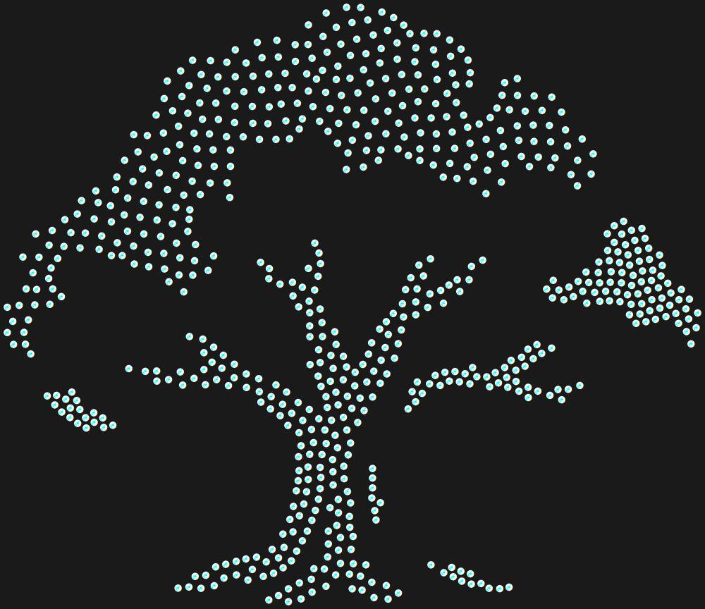 Трафарет Дуб — RHT_OAK1_SS12_CRYSTAL_AB_DMC