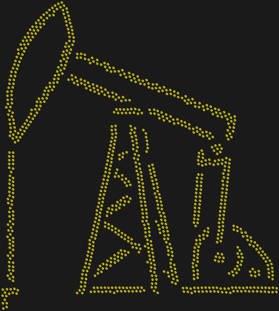 Трафарет Нефтяная вышка — RHT_OIL1_SS10_CITRINE