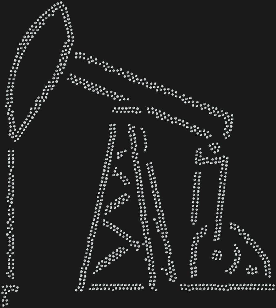 Трафарет Нефтяная вышка — RHT_OIL1_SS10_CRYSTAL_CLEAR