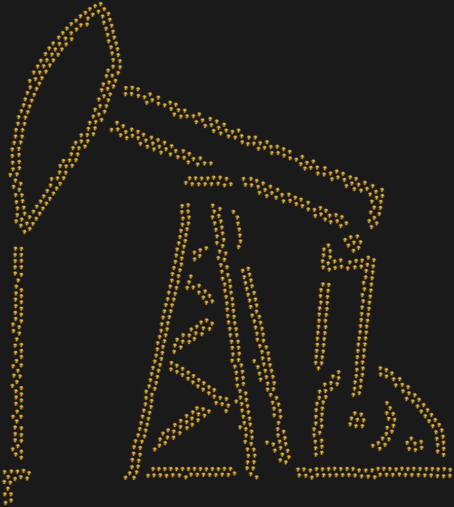 Трафарет Нефтяная вышка — RHT_OIL1_SS10_GOLD