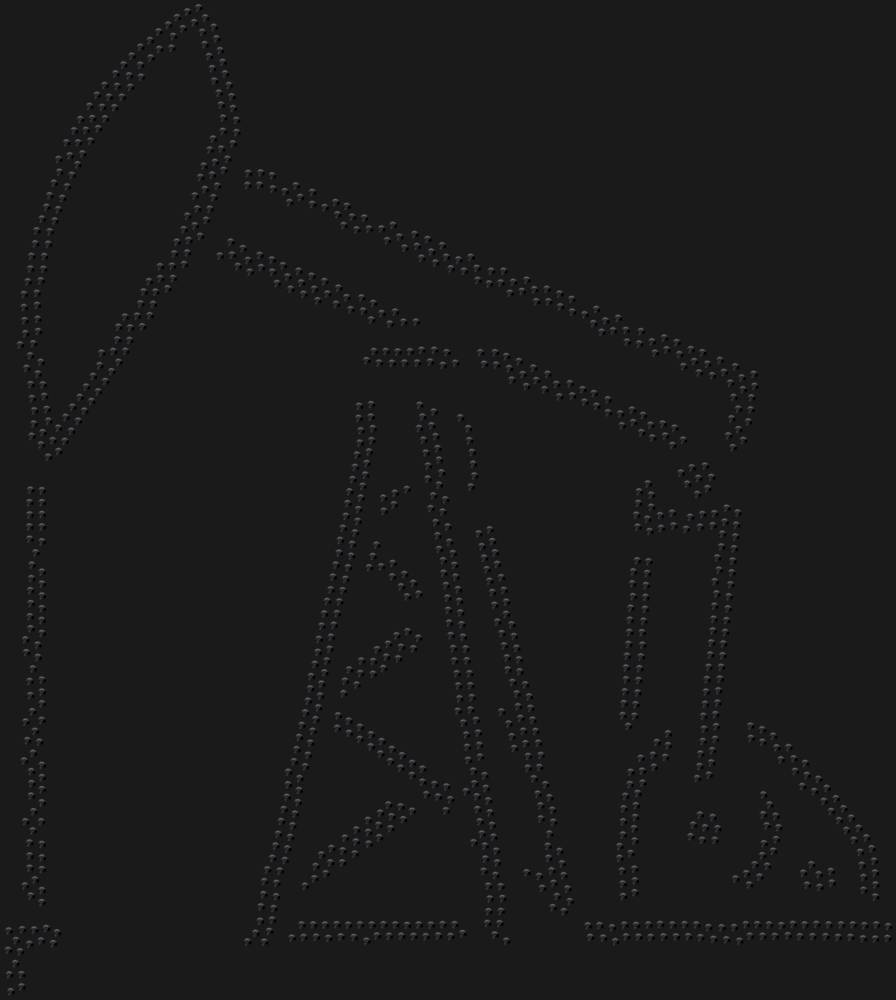 Трафарет Нефтяная вышка — RHT_OIL1_SS10_JET_BLACK