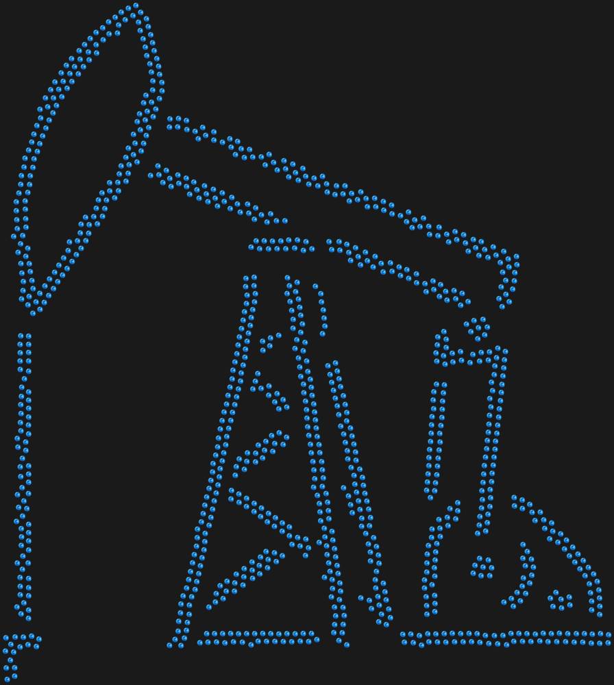 Трафарет Нефтяная вышка — RHT_OIL1_SS10_LT_SAPPHIRE