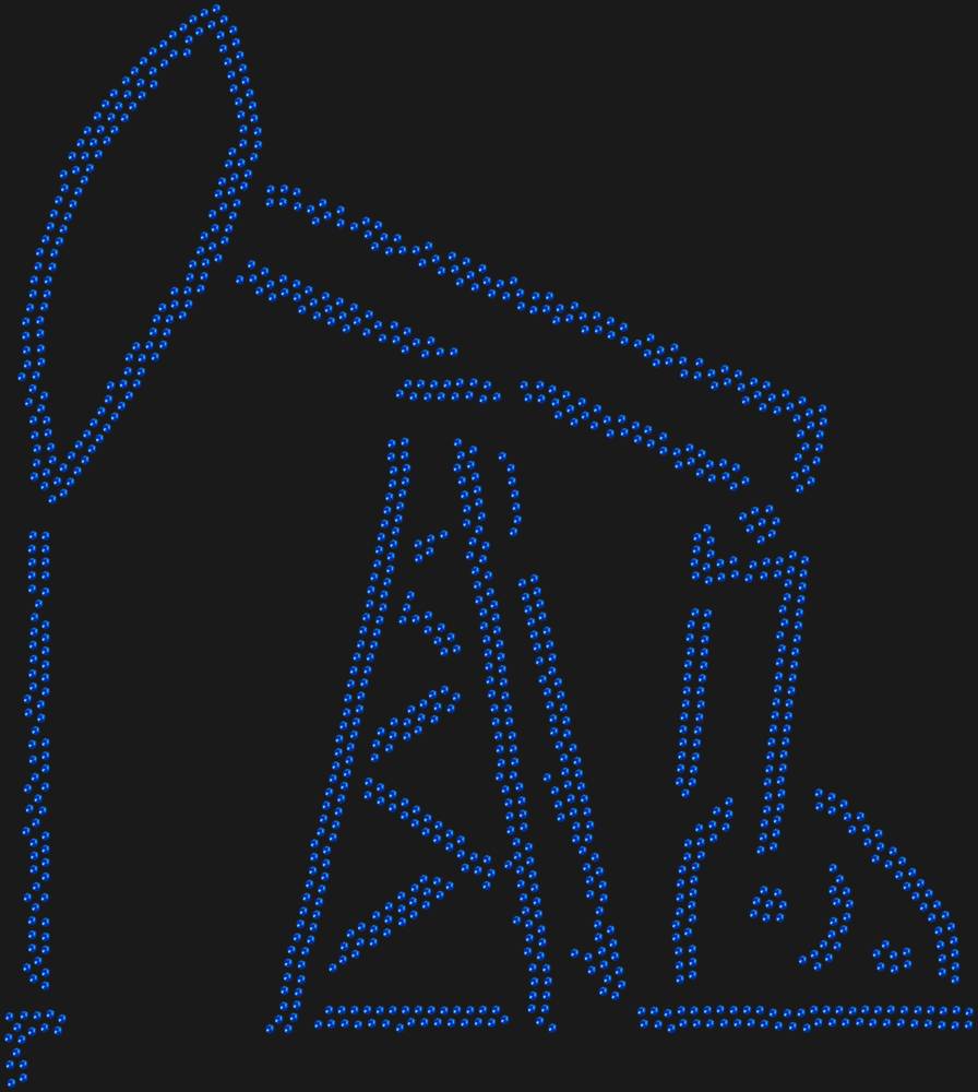 Трафарет Нефтяная вышка — RHT_OIL1_SS10_SAPPHIRE