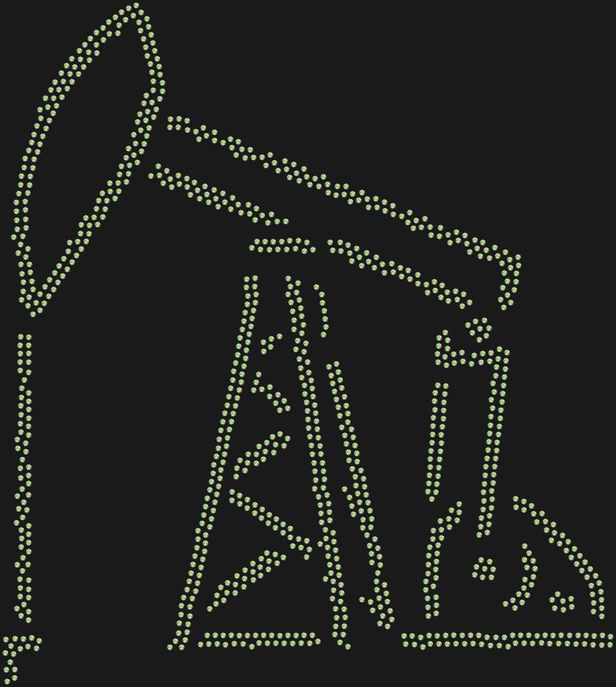 Трафарет Нефтяная вышка — RHT_OIL1_SS16_CRYSTAL_AB