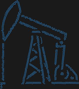 Трафарет по номерам «Нефтяная вышка». 1053 страз. Мотив, наполненный энергией созидания и мощью промышленного прогресса, станет эффектным акцентом в вашей работе.