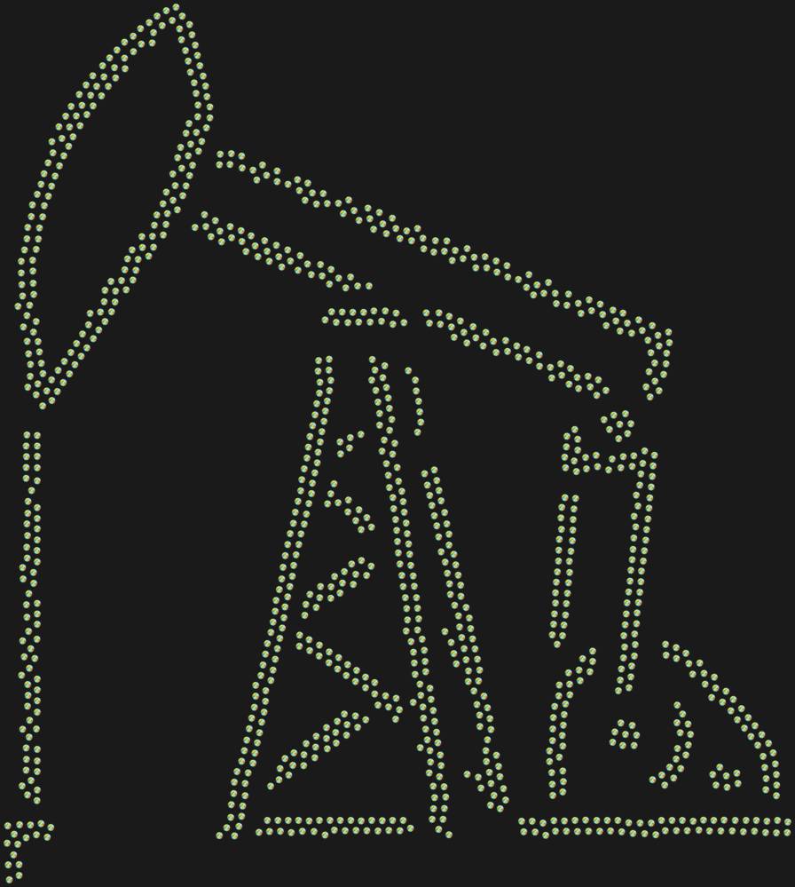 Трафарет Нефтяная вышка — RHT_OIL1_SS6_CRYSTAL_AB