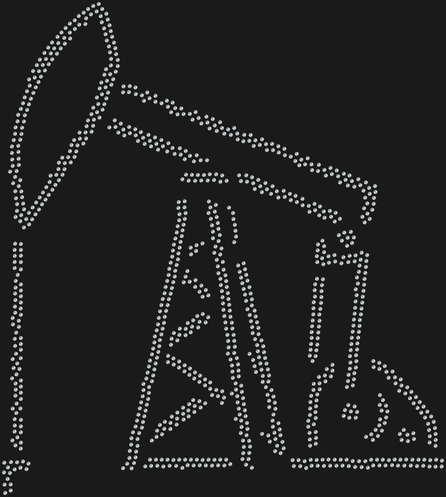 Трафарет Нефтяная вышка — RHT_OIL1_SS6_CRYSTAL_CLEAR