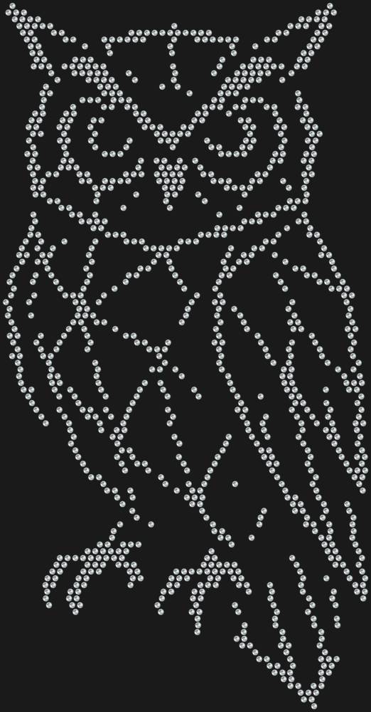 Трафарет Сова low-poly — RHT_OWL1_SS10_CRYSTAL_CLEAR