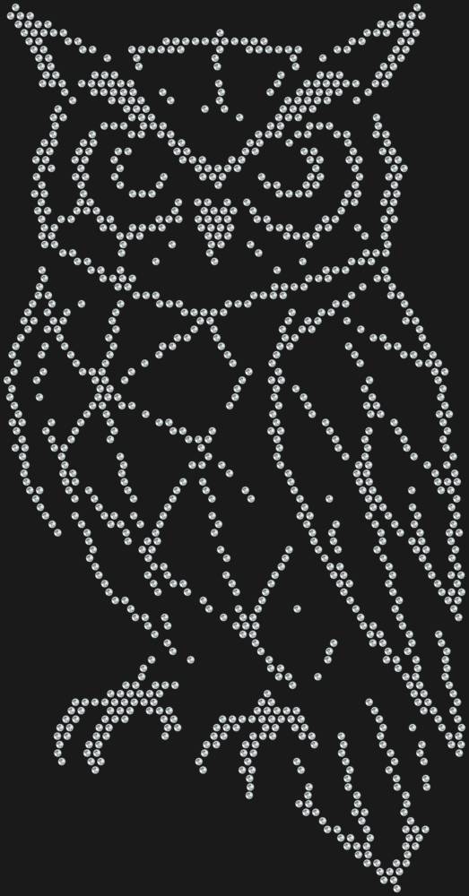 Трафарет Сова low-poly — RHT_OWL1_SS12_CRYSTAL_CLEAR