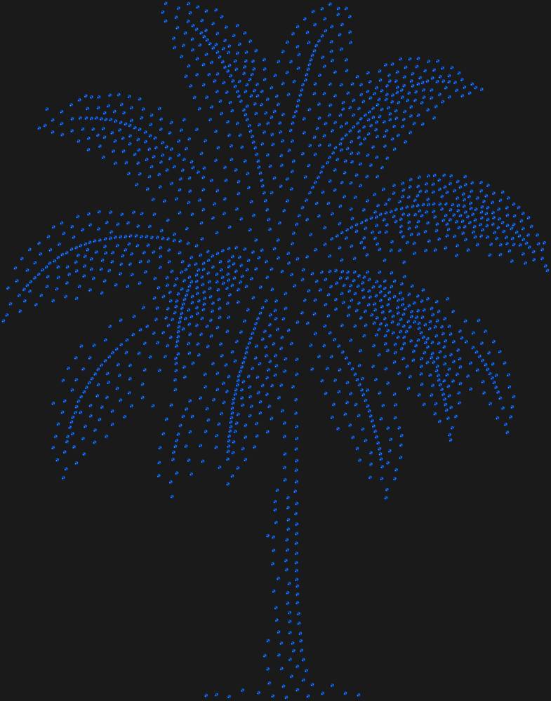 Трафарет Пальма — RHT_PALM1_SS10_SAPPHIRE