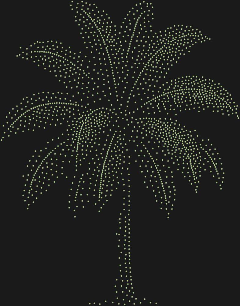 Трафарет Пальма — RHT_PALM1_SS12_CRYSTAL_AB