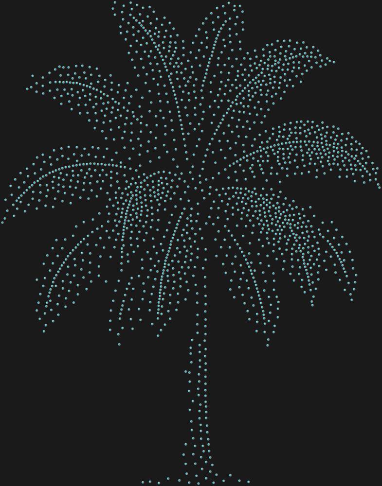 Трафарет Пальма — RHT_PALM1_SS20_CRYSTAL_AB_DMC
