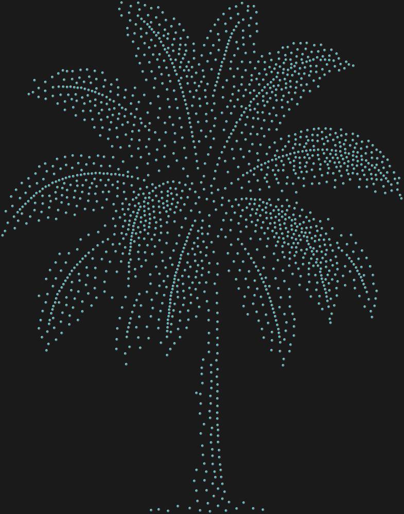 Трафарет Пальма — RHT_PALM1_SS6_CRYSTAL_AB_DMC