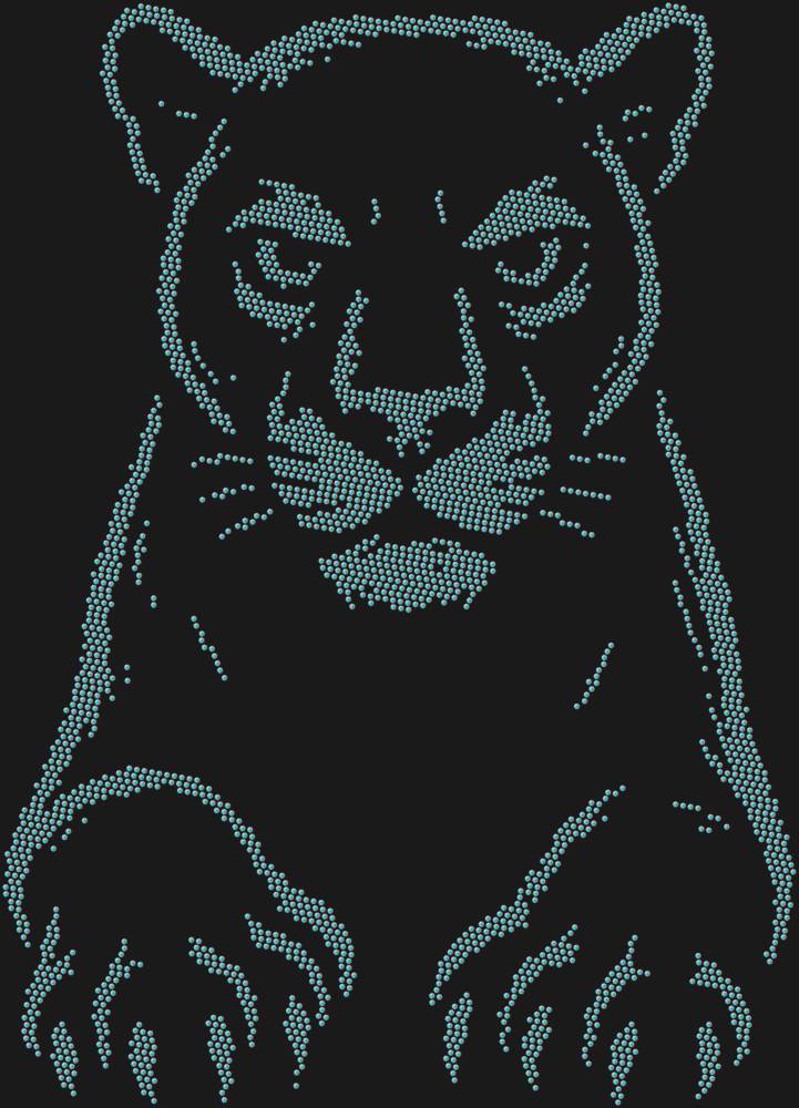 Трафарет Пантера — RHT_PANTHER1_SS10_CRYSTAL_AB_DMC