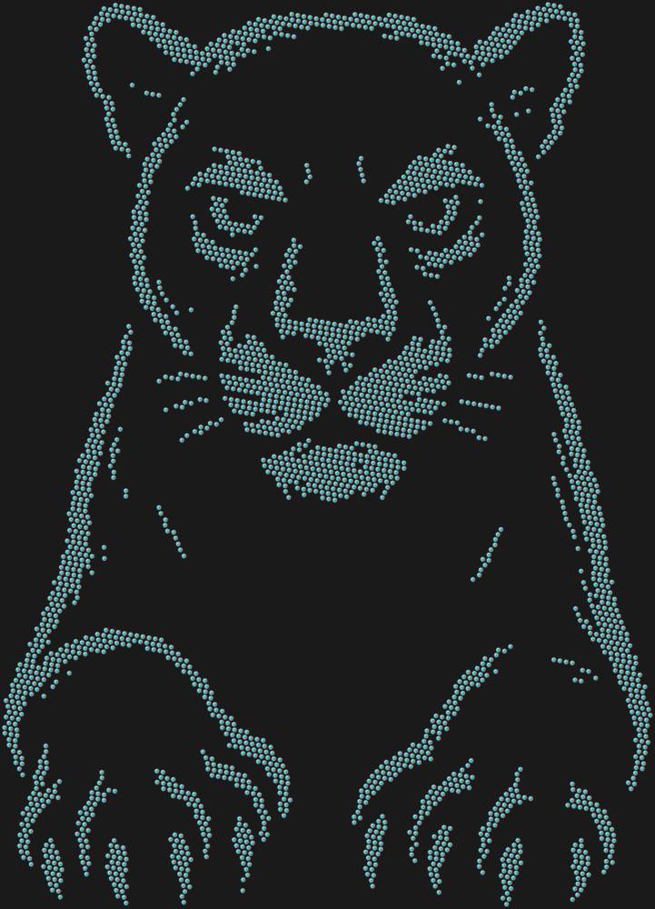 Трафарет Пантера — RHT_PANTHER1_SS16_CRYSTAL_AB_DMC