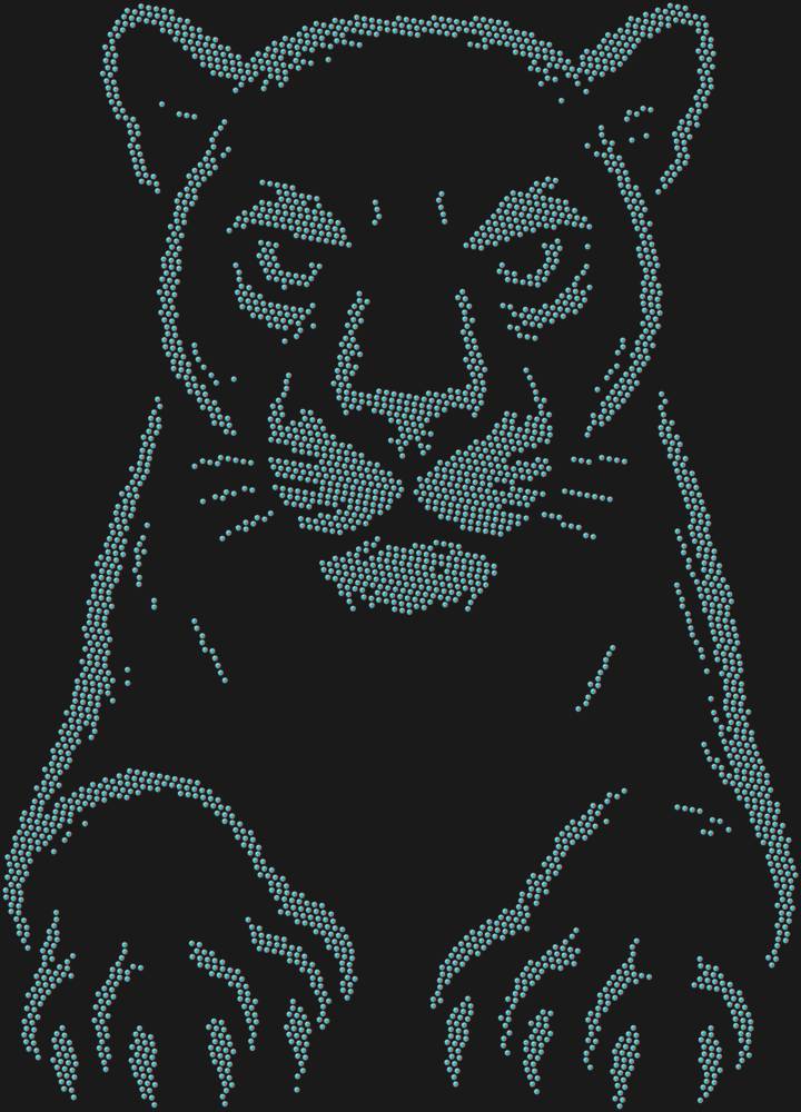Трафарет Пантера — RHT_PANTHER1_SS6_CRYSTAL_AB_DMC