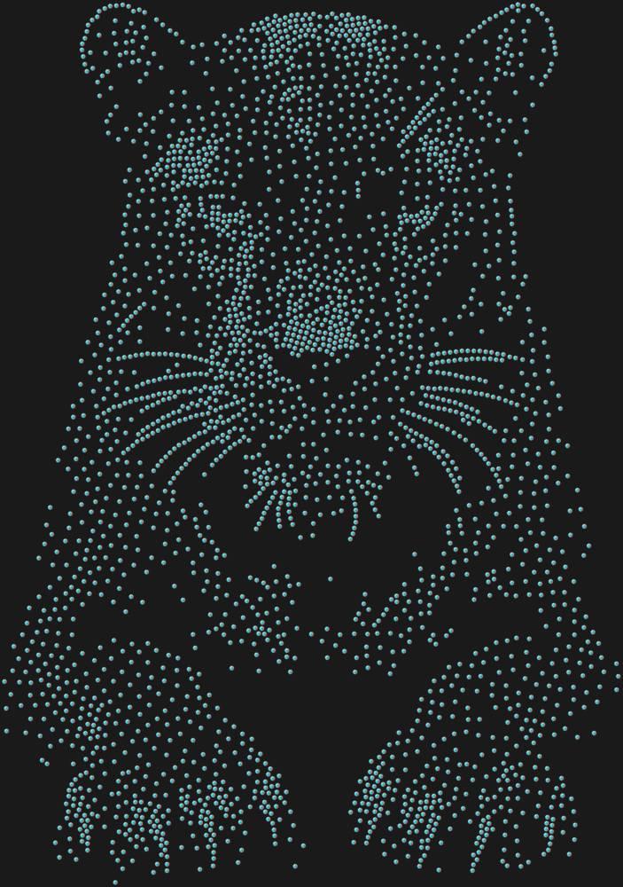 Трафарет Пантера — RHT_PANTHER2_SS12_CRYSTAL_AB_DMC