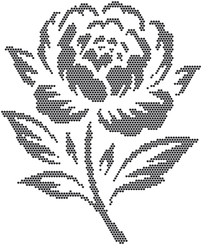 Трафарет Пион — RHT_PEONY1_SS10_JET_BLACK