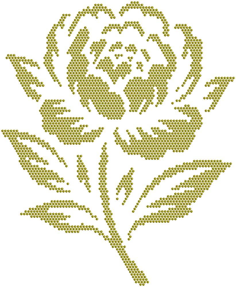Трафарет Пион — RHT_PEONY1_SS10_OLIVE
