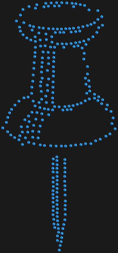 Трафарет Канцелярская кнопка — RHT_PIN1_SS16_LT_SAPPHIRE