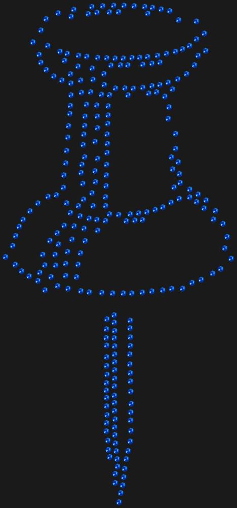 Трафарет Канцелярская кнопка — RHT_PIN1_SS16_SAPPHIRE