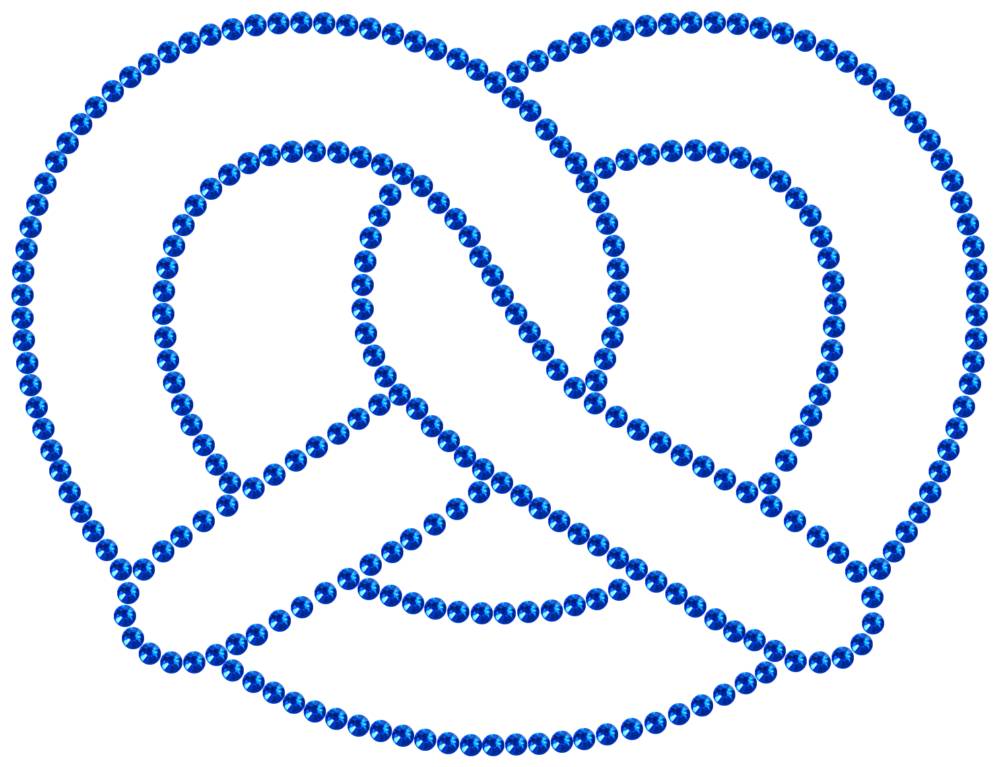 Трафарет Крендель — RHT_PRETZEL1_SS10_SAPPHIRE