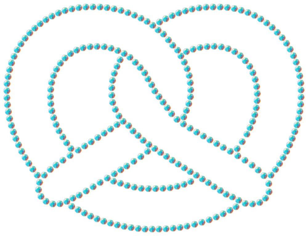 Трафарет Крендель — RHT_PRETZEL1_SS16_CRYSTAL_AB_DMC