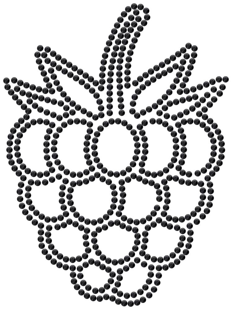 Трафарет Малина — RHT_RASPBERRY1_SS10_JET_BLACK