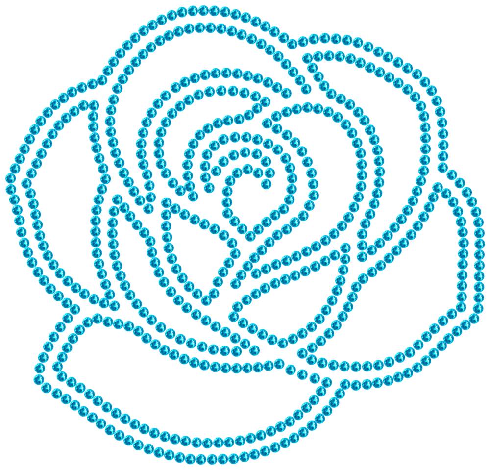 Трафарет Роза — RHT_ROSE1_SS10_AQUAMARINE
