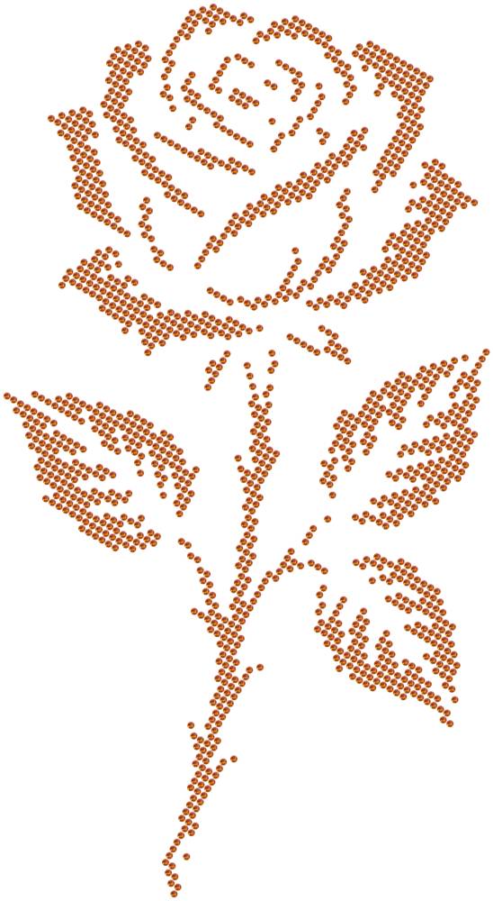 Трафарет Роза готическая — RHT_ROSE2_SS10_RED_VOLCANO