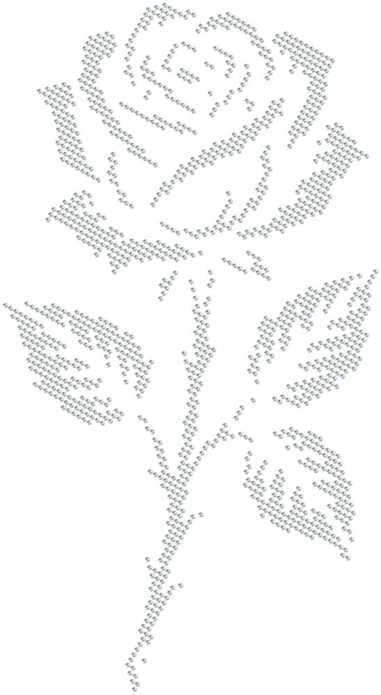 Трафарет Роза готическая — RHT_ROSE2_SS16_CRYSTAL_CLEAR