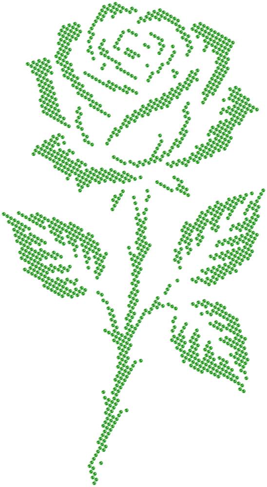 Трафарет Роза готическая — RHT_ROSE2_SS16_LT_PERIDOT