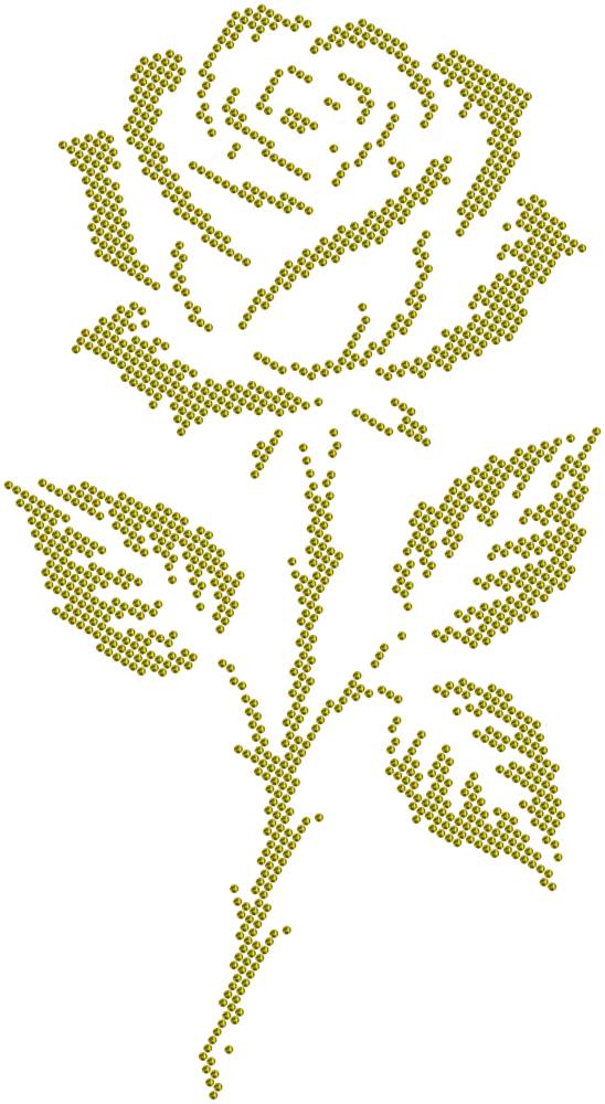 Трафарет Роза готическая — RHT_ROSE2_SS16_OLIVE