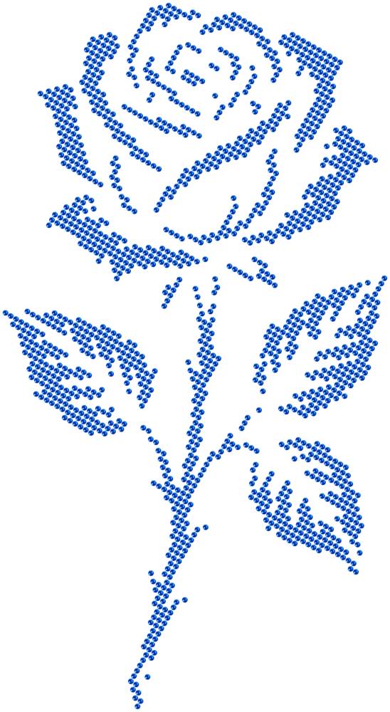 Трафарет Роза готическая — RHT_ROSE2_SS16_SAPPHIRE