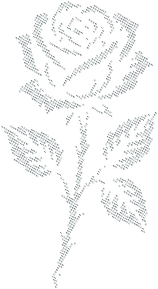 Трафарет Роза готическая — RHT_ROSE2_SS20_CRYSTAL_CLEAR