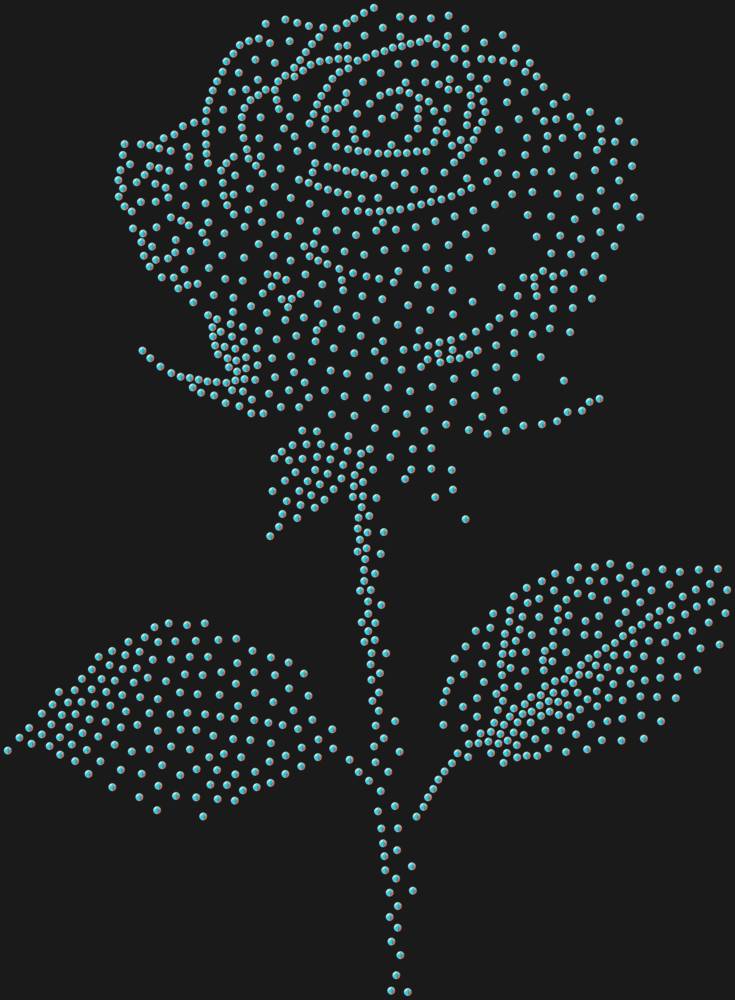 Трафарет Роза — RHT_ROSE3_SS12_CRYSTAL_AB_DMC
