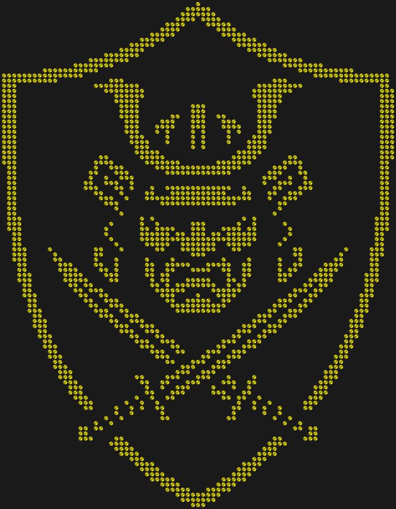 Трафарет Щит самурая — RHT_SAMURAI1_SS10_CITRINE