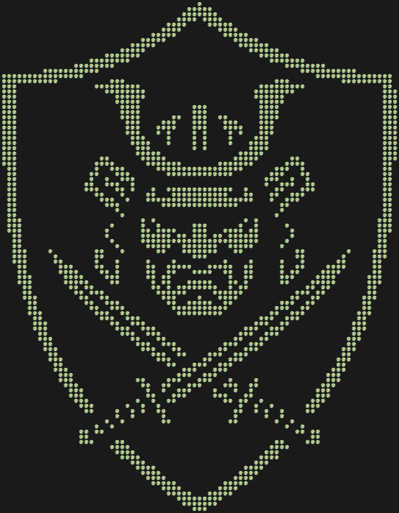 Трафарет Щит самурая — RHT_SAMURAI1_SS10_CRYSTAL_AB