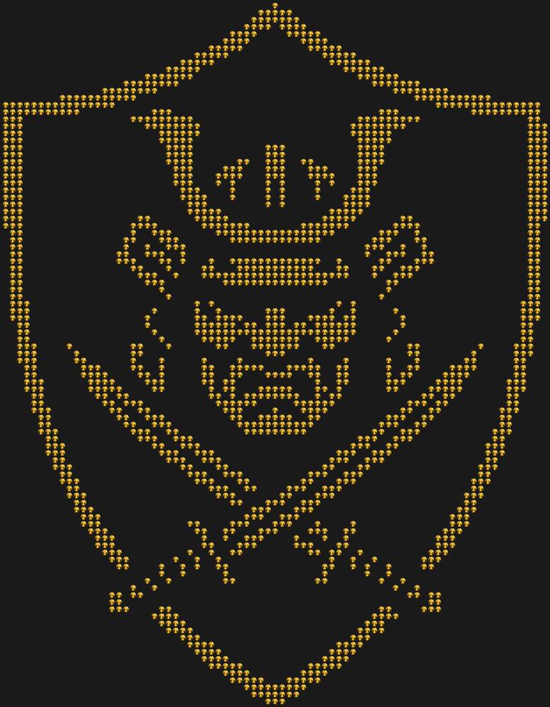 Трафарет Щит самурая — RHT_SAMURAI1_SS10_GOLD