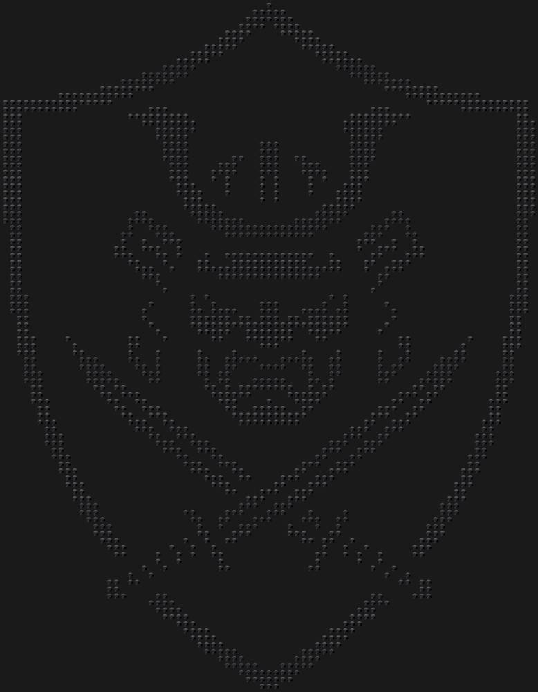 Трафарет Щит самурая — RHT_SAMURAI1_SS10_JET_BLACK