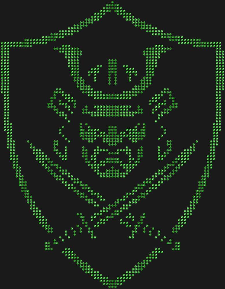 Трафарет Щит самурая — RHT_SAMURAI1_SS10_LT_PERIDOT