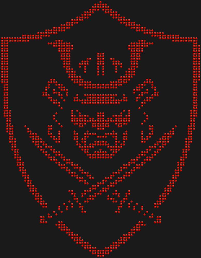 Трафарет Щит самурая — RHT_SAMURAI1_SS10_LT_SIAM