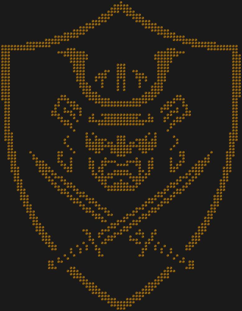 Трафарет Щит самурая — RHT_SAMURAI1_SS10_TOPAZ